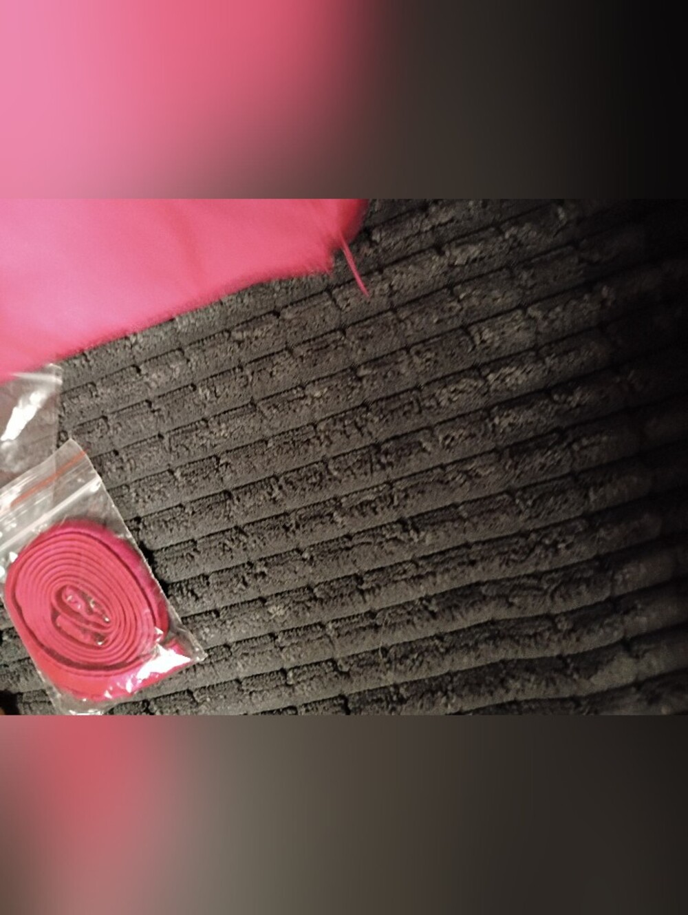 Hot Pink Satin Wristlet - Picture 3 of 5